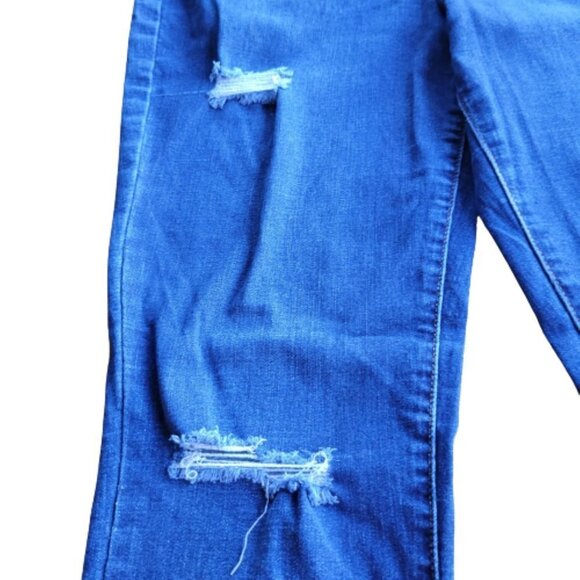 RSQ Jeans Size 13 Manhattan High Rise Distressed Skinny Medium Wash Denim Jeans - Picture 4 of 12